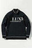 画像5: LUXEAKMPLUS リュクスエイケイエムプラス ゴルフ フロントロゴモックネックロングTシャツ{-BDA} (5)