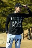 画像5: LUXEAKMPLUS リュクスエイケイエムプラス ゴルフ ビックロゴモックネックロングTシャツ{-BDA} (5)