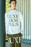 画像2: LUXEAKMPLUS リュクスエイケイエムプラス ゴルフ ビックロゴモックネックロングTシャツ{-BDA} (2)