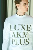 画像3: LUXEAKMPLUS リュクスエイケイエムプラス ゴルフ ビックロゴモックネックロングTシャツ{-BDA} (3)