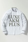 画像5: LUXEAKMPLUS リュクスエイケイエムプラス ゴルフ ビックロゴモックネックロングTシャツ{-BDA} (5)