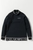 画像6: LUXEAKMPLUS リュクスエイケイエムプラス ゴルフ 軽量ヘムロゴモックネックロングTシャツ{-BDA} (6)