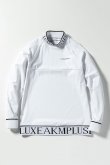 画像5: LUXEAKMPLUS リュクスエイケイエムプラス ゴルフ 軽量ヘムロゴモックネックロングTシャツ{-BDA} (5)