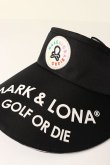 画像6: {SOLD}MARK & LONA マークアンドロナ Ripple Ribbon Visor | WOMEN（レディース）{-BCA} (6)