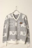 画像1: {SOLD}MARK & LONA マークアンドロナ Pave Mesh Vee Knit | MEN{-BDS} (1)