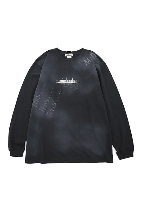 画像1: 【 20%OFF セール｜25,300円→20,240円】 mindseeker マインドシーカー HAND GRAFFITI L/S TEE{-BCS} (1)