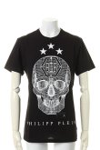 画像1: 【 50%OFF セール｜56,100円→28,050円】 PHILIPP PLEIN HOMME フィリッププレインオム T-shirt Round Neck SS "Sav something"{-AHS} (1)