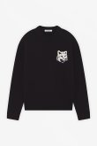 画像1: MAISON KITSUNE メゾンキツネ フォックスヘッド インターシャ コンフォート ジャンパー{-BDA} (1)