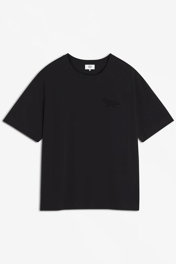 画像1: MAISON KITSUNE メゾンキツネ エンボス プロフィール フォックス オーバーサイズ Tシャツ{-BES} (1)