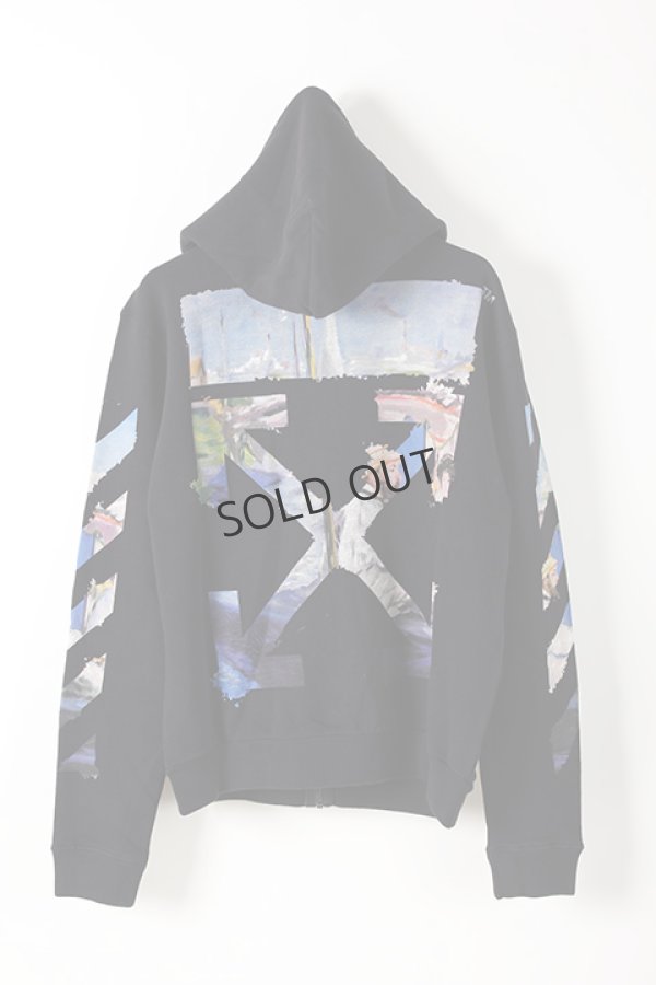 SOLD}Off-white オフホワイト DIAG COLORED ARROW ZIP HOO BLACK MULTI