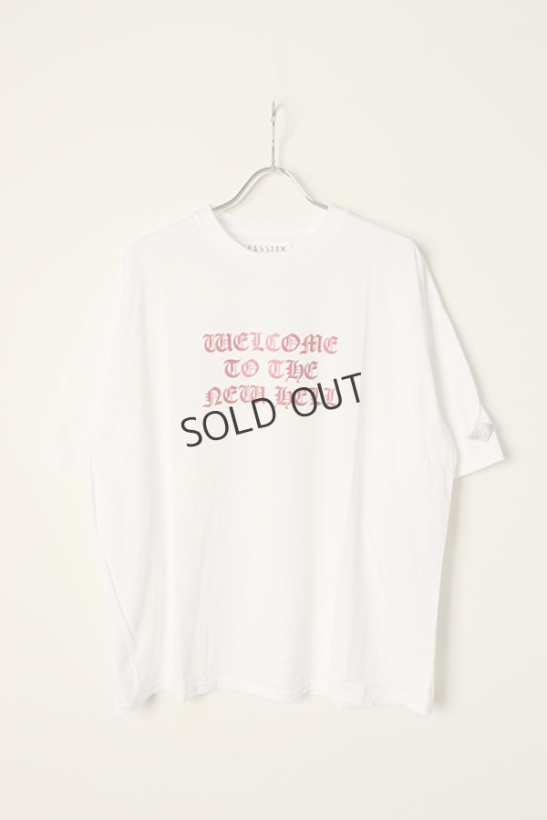 画像1: {SOLD}el conductorH コンダクター COTTON GLITTER PRINT T-SHIRT 'NEWHELL{-BCS} (1)