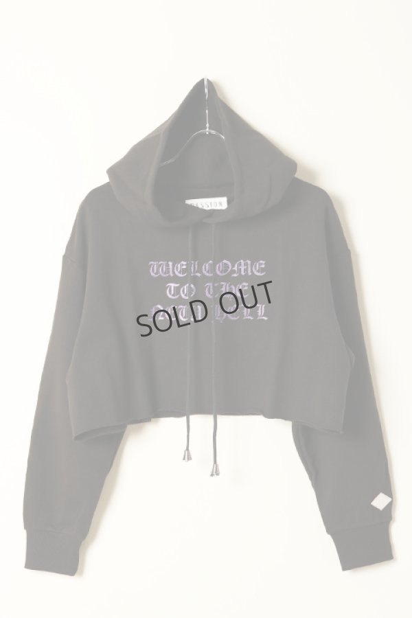 画像1: {SOLD}el conductorH コンダクター GIRL GLITTER PRINT CROPPED HOODED SWEATER’NEWHELL（レディース）{-BCS} (1)