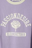 画像4: el conductorH コンダクター OVERSIZED TRIM T-SHIRT 'ROSE{-BDA} (4)