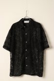 画像1: {SOLD}el conductorH コンダクター FLOWER LACE OPEN COLLAR SHORT SLEEVE SHIRT{-BDA} (1)