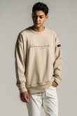 画像2: {SOLD}RESOUND CLOTHING リサウンドクロージング handwriting rogo velours fleece drop trainer{-BDA} (2)