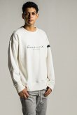 画像2: RESOUND CLOTHING リサウンドクロージング handwriting rogo velours fleece drop trainer{-BDA} (2)