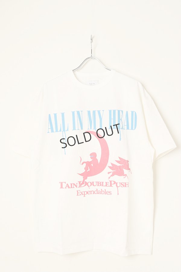 画像1: {SOLD}TAIN DOUBLE PUSH タインダブルプッシュ TWO FACED SHORT SLEEVE T-SHIRTS（リバーシブル仕様）{-BBA} (1)