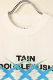 画像2: {SOLD}TAIN DOUBLE PUSH タインダブルプッシュ T CROSS SHORT SLEEVE T-SHIRTS（リバーシブル仕様）{-BCA} (2)