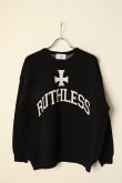 画像1: {SOLD}TAIN DOUBLE PUSH タインダブルプッシュ RUTHLESS KNIT CREW NECK{-BCA} (1)