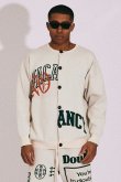 画像1: 【 20%OFF セール｜33,000円→26,400円】 TAIN DOUBLE PUSH タインダブルプッシュ NO VACANCY KNIT CREW NECK CARDIGAN{-BDS} (1)