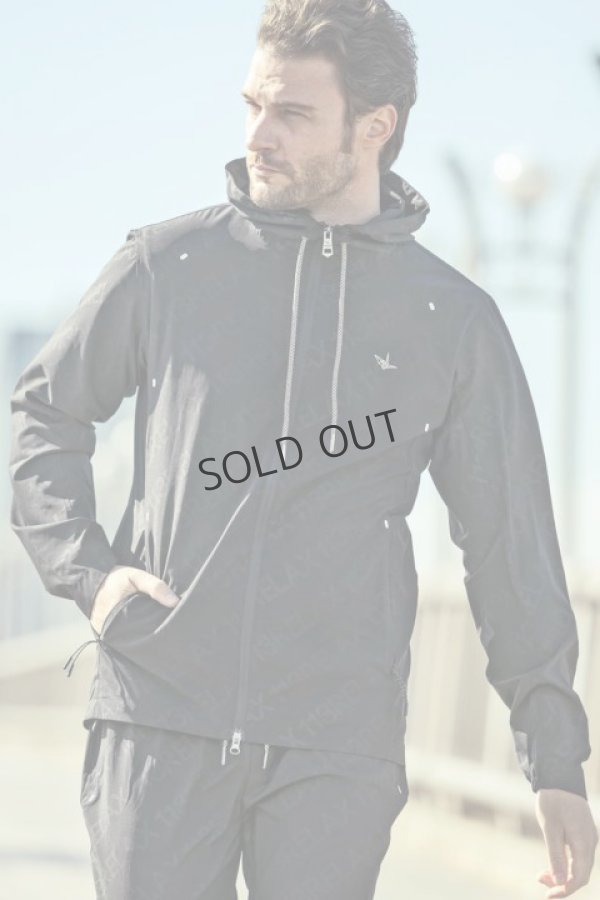 画像1: {SOLD}1piu1uguale3 RELAX ウノピゥウノウグァーレトレ リラックス RUNNING DIAGONAL LOGO HOODIE{-BCS}【セットアップ対応商品】 (1)