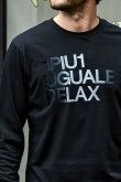 画像7: 1piu1uguale3 RELAX ウノピゥウノウグァーレトレ リラックス グラデーションフロッキーロゴロングTシャツ{-BDA} (7)