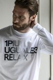 画像6: 1piu1uguale3 RELAX ウノピゥウノウグァーレトレ リラックス グラデーションフロッキーロゴロングTシャツ{-BDA} (6)