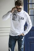 画像7: 1piu1uguale3 RELAX ウノピゥウノウグァーレトレ リラックス グラデーションフロッキーロゴロングTシャツ{-BDA} (7)