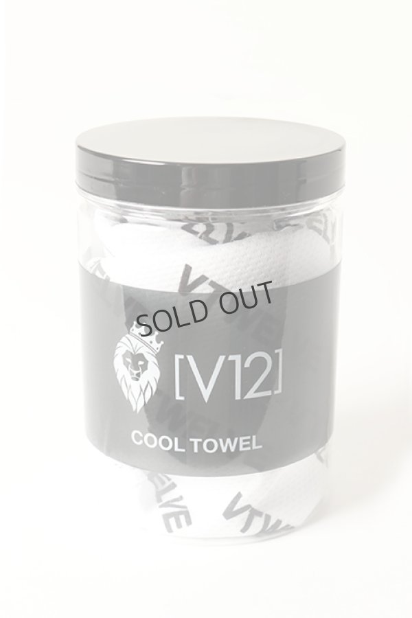 画像1: {SOLD}V12 ヴィ・トゥエルヴ VET COOL TOWEL　冷感 タオル{V122211-AC26-WHT-BBS} (1)