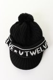 画像3: {SOLD}V12 ヴィ・トゥエルヴ LINE KNIT CAP{V122220-CP15-BLK-BBA} (3)