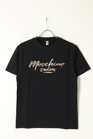 SOLD}MOSCHINO モスキーノ ダブルクエスチョンマークプリントジャージT 