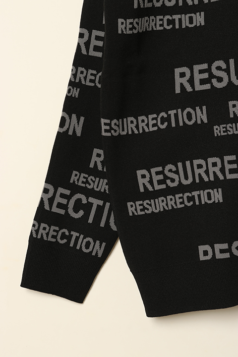 SOLD}レザレクション｜Resurrection Many logos Sweater / メニーロゴ