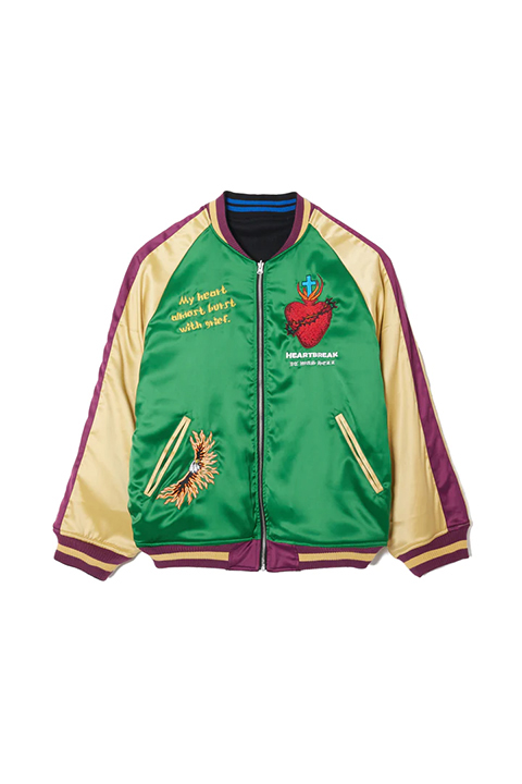 MAYO メイヨー MAYO FIRE Embroidery Reversible Souvenir Jacket