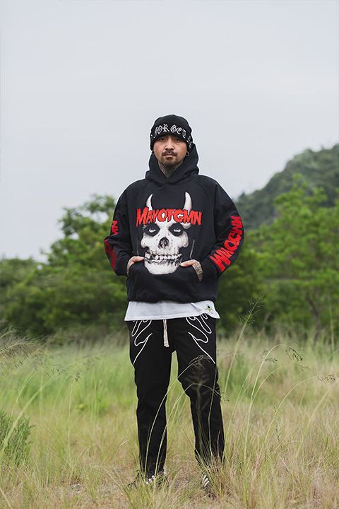 MAYO メイヨー MAYO FGMN Embroidery Hoodie{-BCA} - underbar