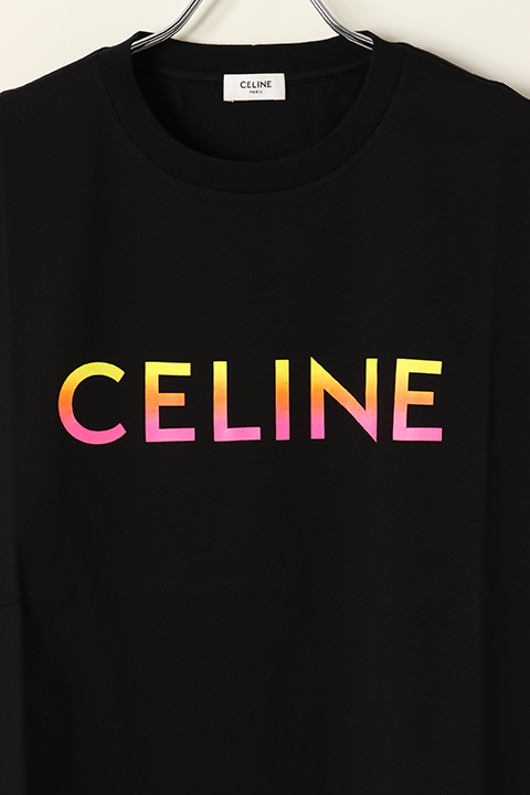 CELINE(セリーヌ)Tシャツ  グラデーション Sサイズ ブラック購入はメルカリになります