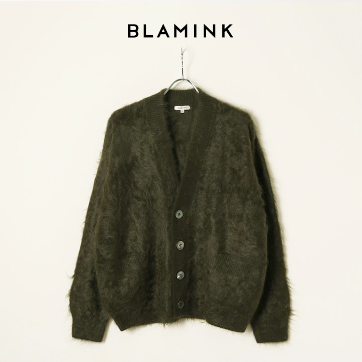 blamink Ｖネックカーディガン オリーブ
