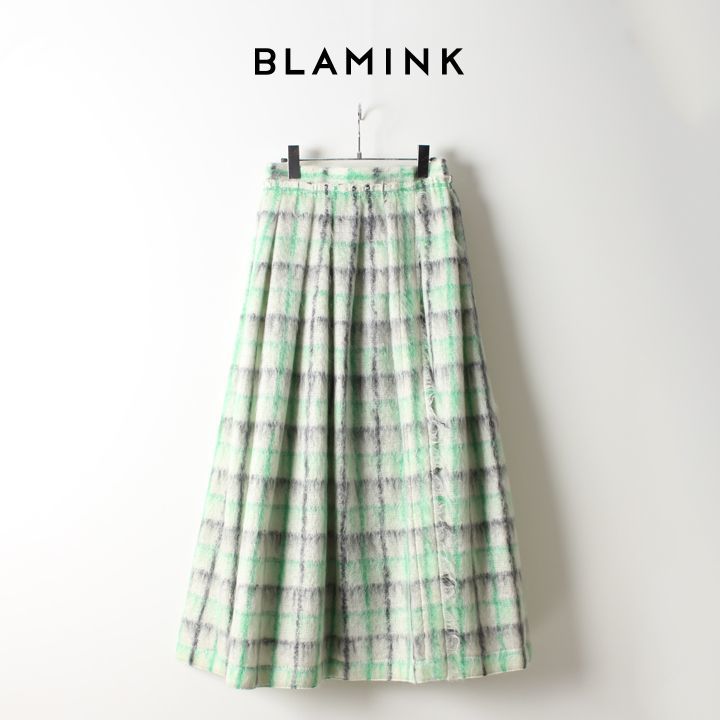 BLAMINK ブラミンク ロング・マキシ丈スカート 36(S位) 緑