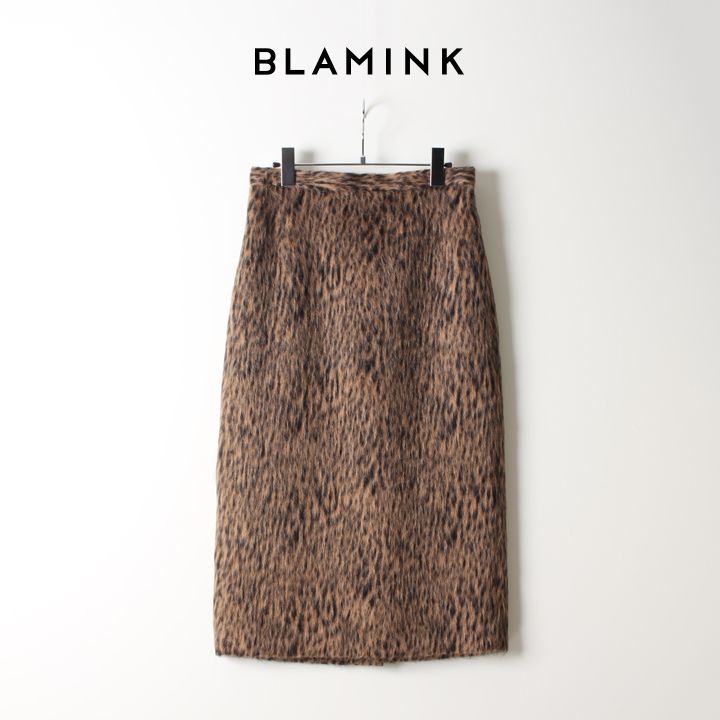 【新品タグ付き】BLAMINK 豹柄スカート定価176000円