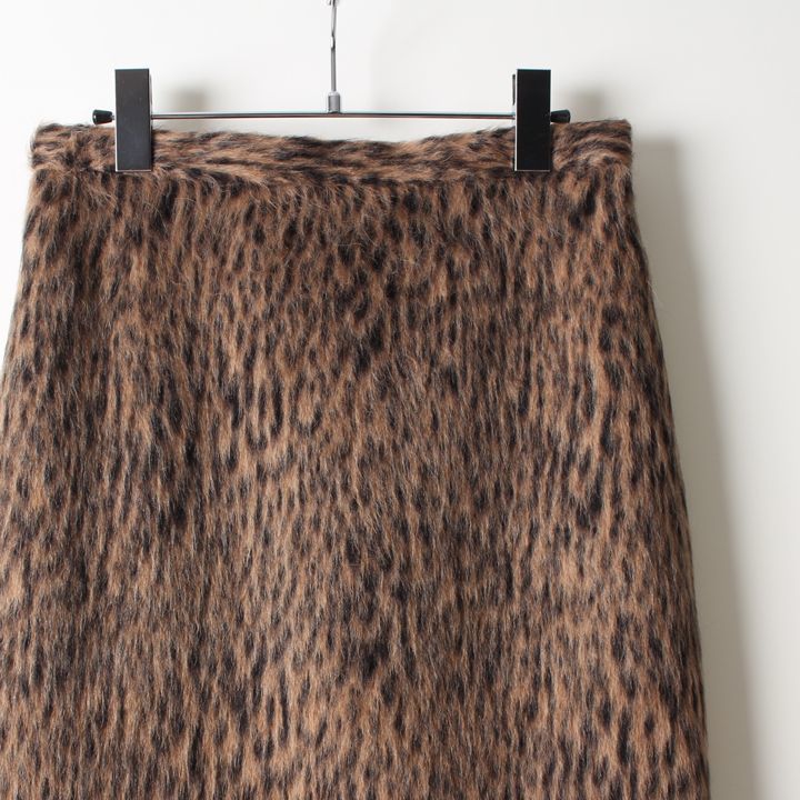 【定価10.5万】BLAMINKブラミンクレオパードウールタイトスカート