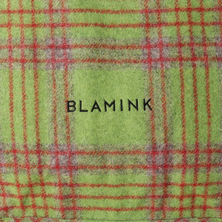 BLAMINK ブラミンク アルパカウールチェックトートバッグ{7932-299 ...