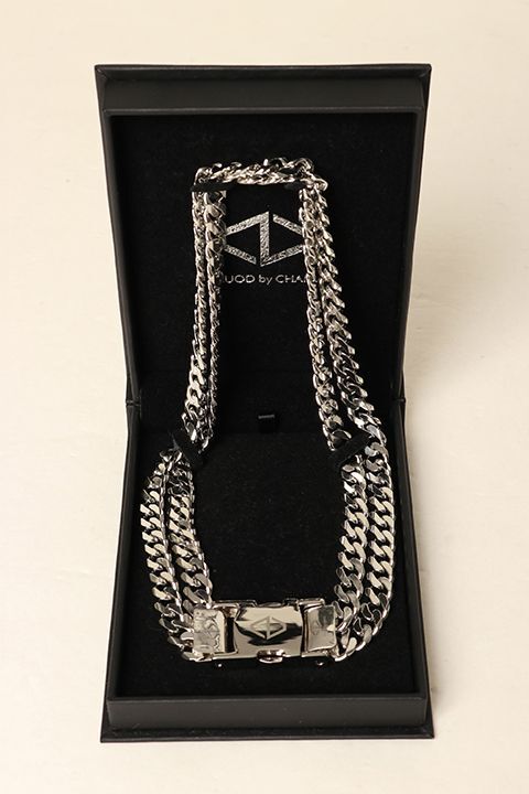 SOLD}ACUOD by CHANU アクオド バイ チャヌ 2CHAIN BUCKLE NECKLACE 