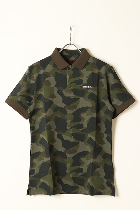 SOLD}ブリーフィング ゴルフ BRIEFING GOLF MENS CAMO PRINT POLO{-BBA 