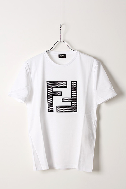 SOLD}FENDI フェンディ T-SHIRT FF MESH LIGHT JERSEY{-AIS} - underbar