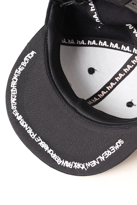 SOLD}Haculla ハキュラ BRUSH STROKE SNAP BACK BLACK{-AIA} - underbar