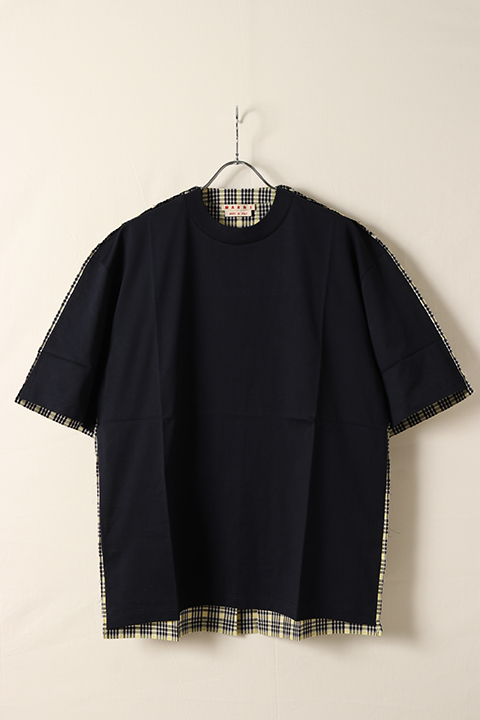 MARNI マルニ オーガニックコットン製Tシャツ、チェックバック