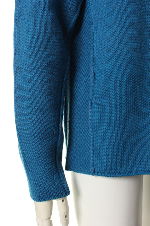 VADEL バデル pigment dyed blast finish 3 hook shawl cardigan{-ADA