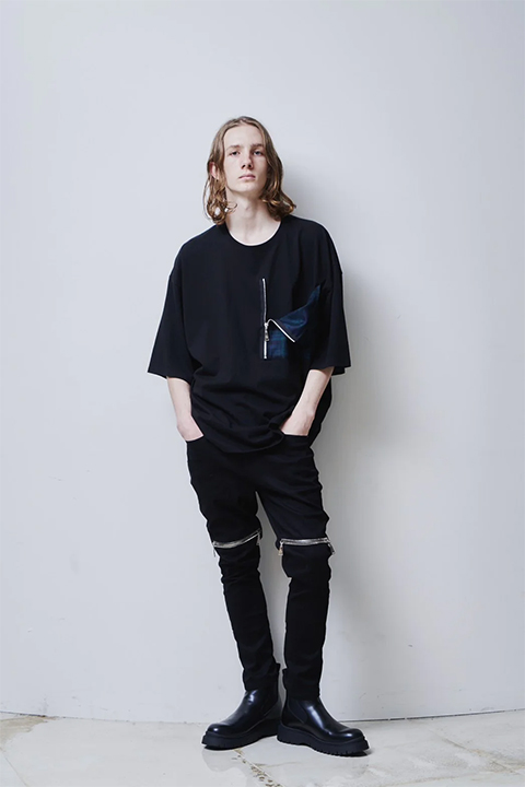 ACUOD by CHANU アクオド バイ チャヌ Tartan Pocket T-Shirts{-BCA